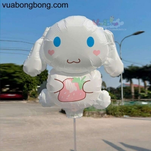 Bong bóng cinnamoroll nẹp van gắn que